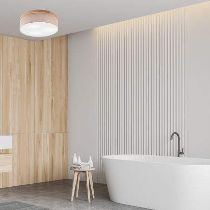 Brilagi - LED Потолочный светильник BELLADONNA 3xE27/15W/230V диаметр 50 см бежевый/дуб