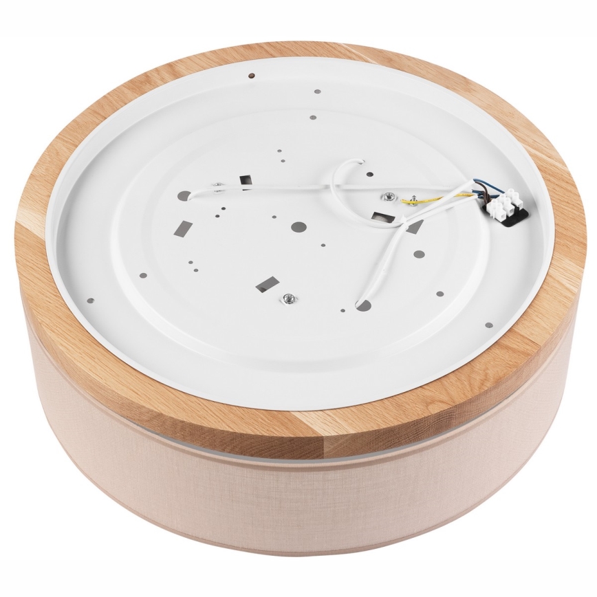 Brilagi - LED Потолочный светильник BELLADONNA 3xE27/15W/230V диаметр 50 см бежевый/дуб