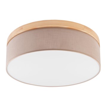 Brilagi - LED Потолочный светильник BELLADONNA 3xE27/15W/230V диаметр 50 см бежевый/сосна