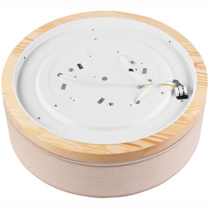 Brilagi - LED Потолочный светильник BELLADONNA 3xE27/15W/230V диаметр 50 см бежевый/сосна