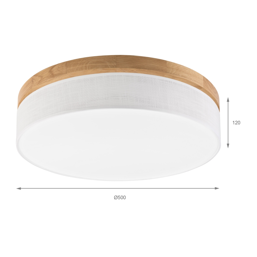 Brilagi - LED потолочный светильник BELLADONNA LED/36W/230V Ø 50 см белый/дуб