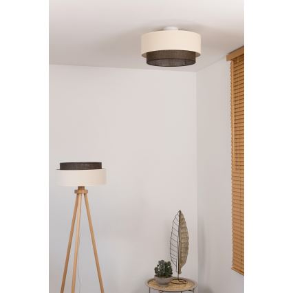 Brilagi - LED потолочный светильник BOHO STYLE 1xE27/15W/230V, диаметр 40 см, кремовый/коричневый