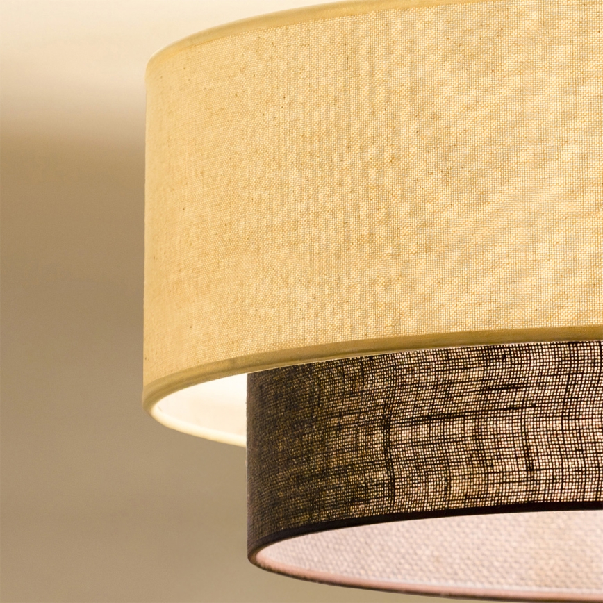 Brilagi - LED потолочный светильник BOHO STYLE 1xE27/15W/230V, диаметр 40 см, кремовый/коричневый