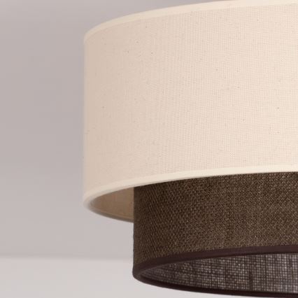 Brilagi - LED потолочный светильник BOHO STYLE 1xE27/15W/230V, диаметр 40 см, кремовый/коричневый