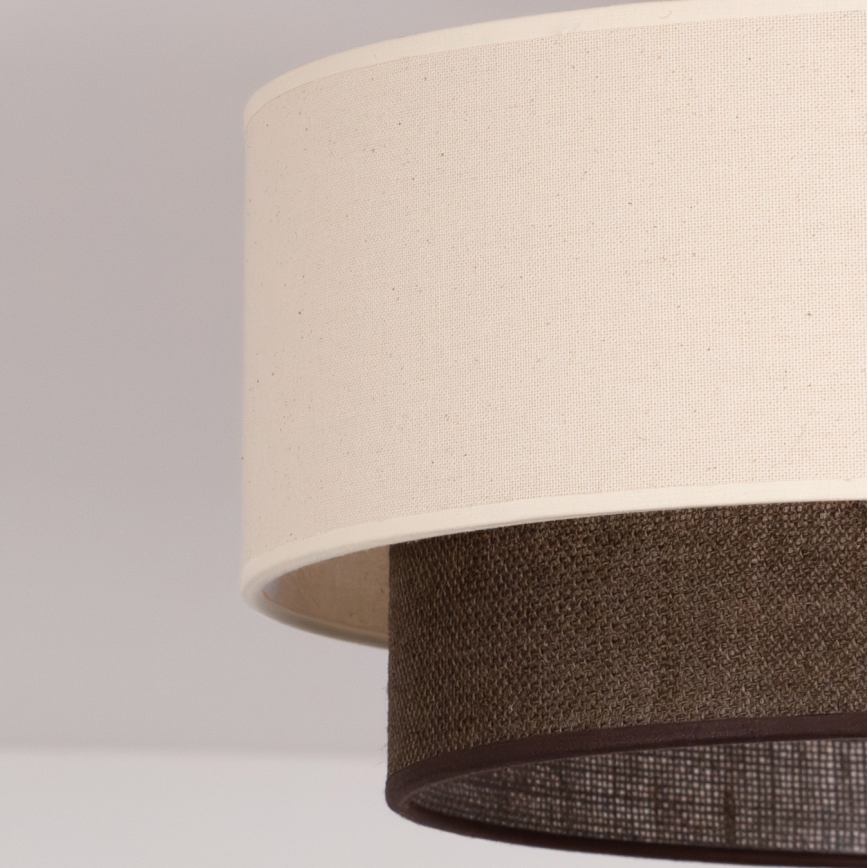 Brilagi - LED потолочный светильник BOHO STYLE 1xE27/15W/230V, диаметр 40 см, кремовый/коричневый