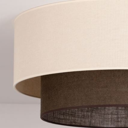 Brilagi - LED потолочный светильник BOHO STYLE 3xE27/15W/230V диаметр 60 см кремовый/коричневый