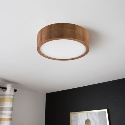 Brilagi - LED потолочный светильник CARVALHO 1xE27/15W/230V дуб/вишня Ø 27 см