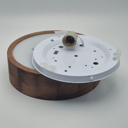 Brilagi - LED потолочный светильник CARVALHO 1xE27/15W/230V дуб/вишня Ø 27 см