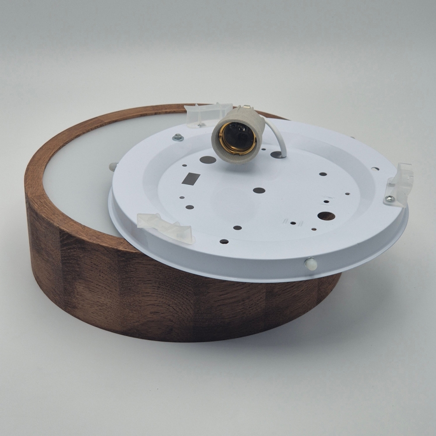 Brilagi - LED потолочный светильник CARVALHO 1xE27/15W/230V дуб/вишня Ø 27 см