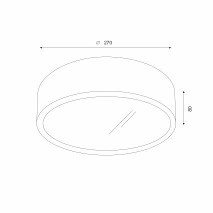 Brilagi - LED потолочный светильник CARVALHO 1xE27/15W/230V дуб/вишня Ø 27 см
