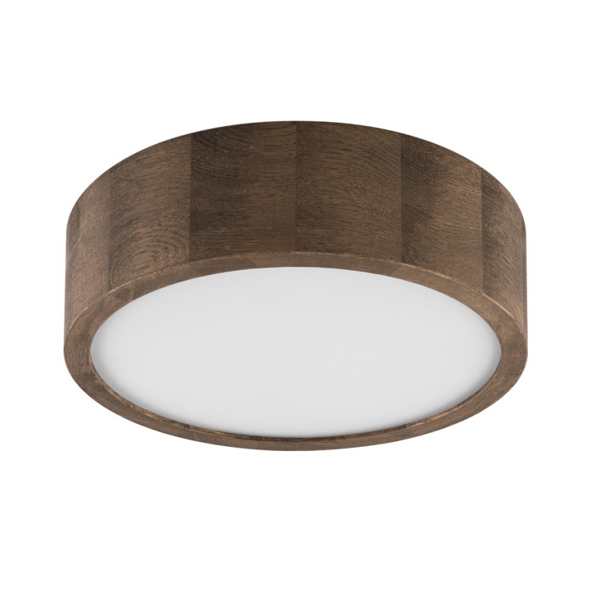 Brilagi - LED потолочный светильник CARVALHO 1xE27/15W/230V, отделка дуб/орех, диаметр 27 см