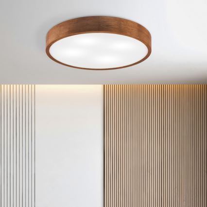 Brilagi - LED потолочный светильник CARVALHO 4xE27/60W/230V, цвет дуб/вишня, диаметр 57,5 см