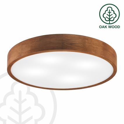 Brilagi - LED потолочный светильник CARVALHO 4xE27/60W/230V, цвет дуб/вишня, диаметр 57,5 см