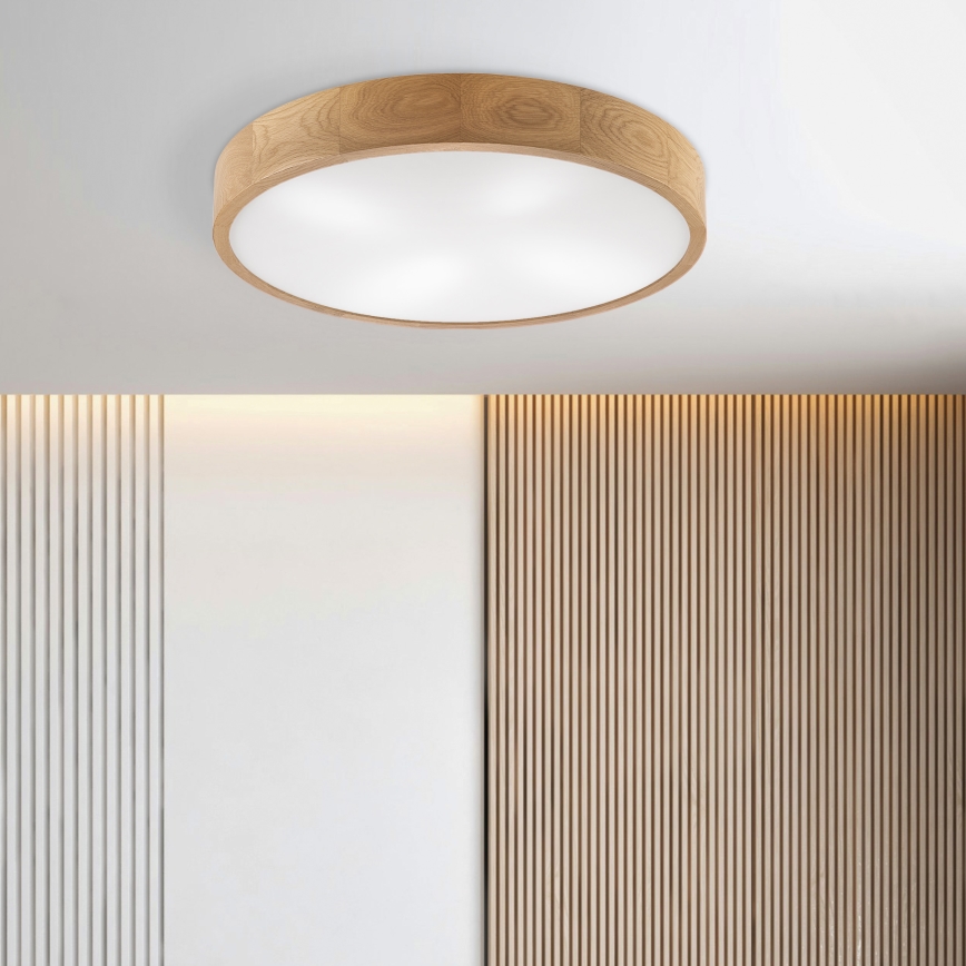 Brilagi - LED Потолочный светильник CARVALHO 4xE27/60W/230V дуб диам. 57,5 см