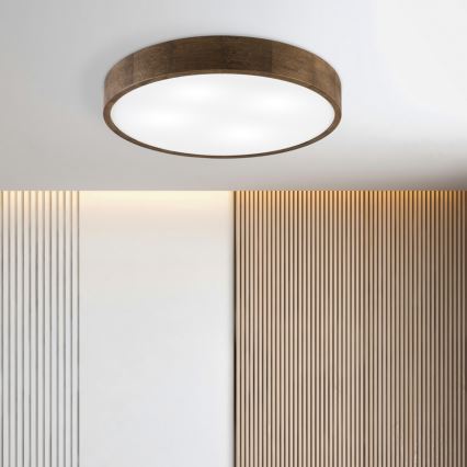 Brilagi - LED потолочный светильник CARVALHO 4xE27/60W/230V, дуб/орех, диаметр 57,5 см