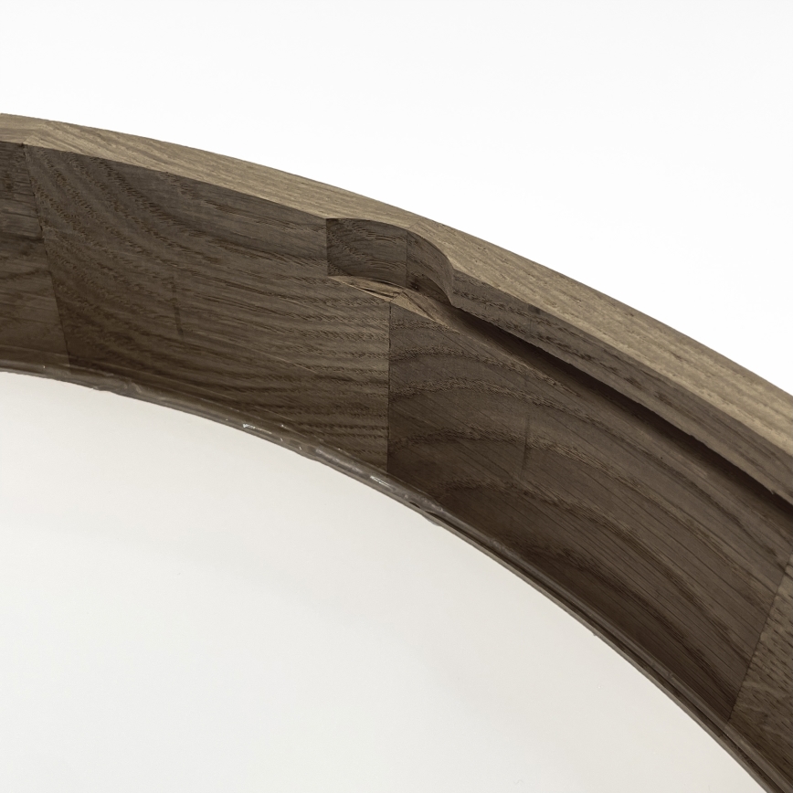 Brilagi - LED потолочный светильник CARVALHO 4xE27/60W/230V, дуб/орех, диаметр 57,5 см