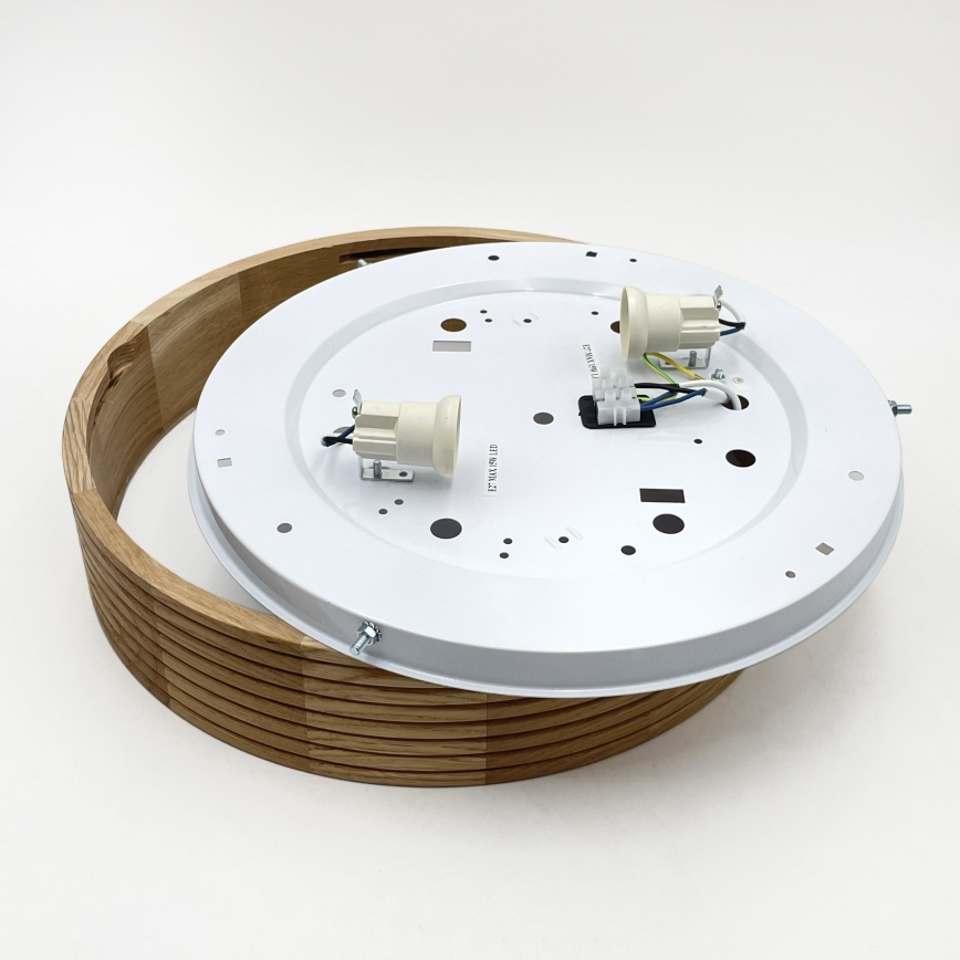 Brilagi - LED потолочный светильник CARVALHO MODERN 2xE27/60W/230V, диаметр 37,5 см, дуб