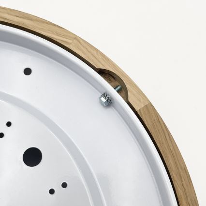 Brilagi - LED потолочный светильник CARVALHO MODERN 2xE27/60W/230V, диаметр 37,5 см, дуб