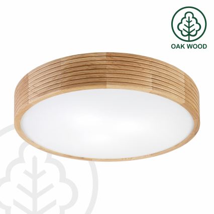 Brilagi - LED потолочный светильник CARVALHO MODERN 3xE27/60W/230V диам. 47,5 см дуб