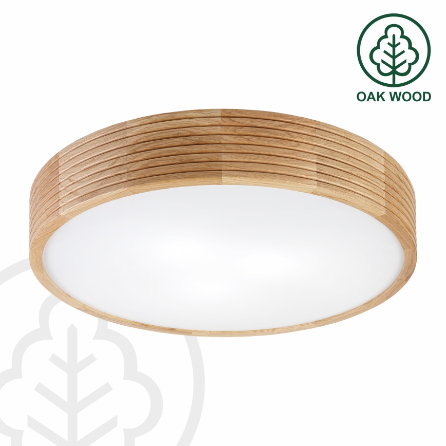 Brilagi - LED потолочный светильник CARVALHO MODERN 3xE27/60W/230V диам. 47,5 см дуб