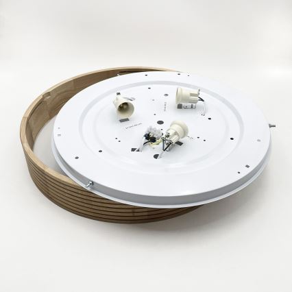 Brilagi - LED потолочный светильник CARVALHO MODERN 3xE27/60W/230V диам. 47,5 см дуб