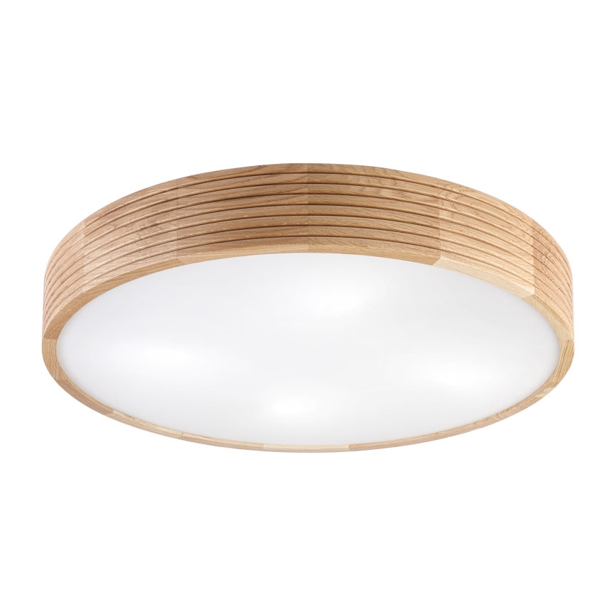 Brilagi - LED потолочный светильник CARVALHO MODERN 4xE27/60W/230V дуб, диаметр 57,5 см