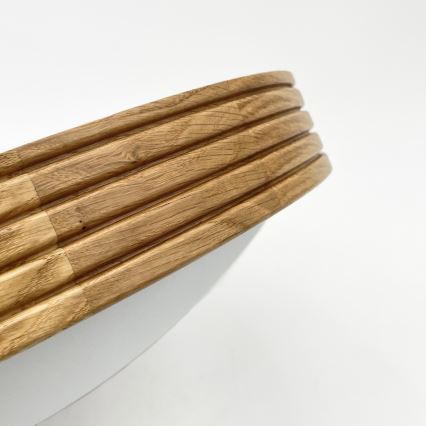 Brilagi - LED потолочный светильник CARVALHO MODERN SLIM 2xE27/60W/230V Ø 37,5 см, дуб