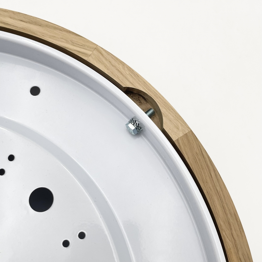 Brilagi - LED потолочный светильник CARVALHO MODERN SLIM 2xE27/60W/230V Ø 37,5 см, дуб