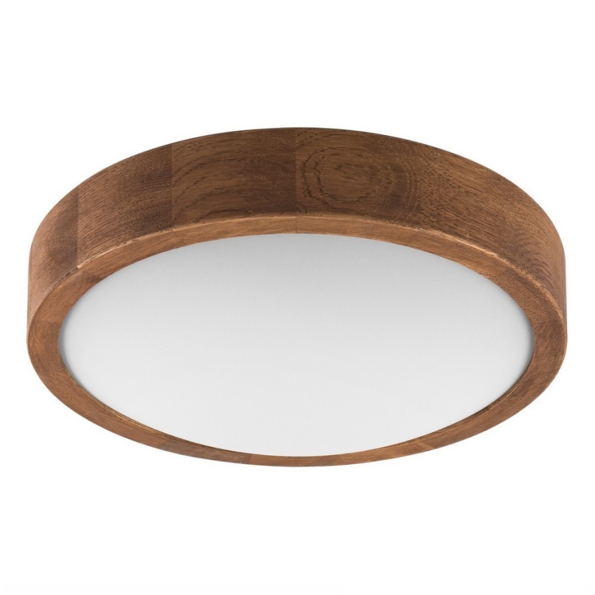 BRILAGI - LED потолочный светильник CARVALHO SLIM 1xE27/15W/230V дуб/вишня диам. 27 см