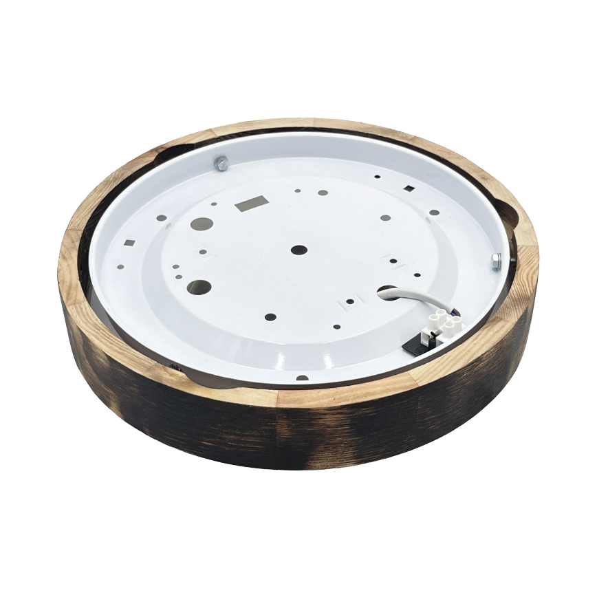 Brilagi - LED-потолочный светильник CARVALHO SLIM SMOKEY LED/20W/230V дуб, диаметр 27,5 см