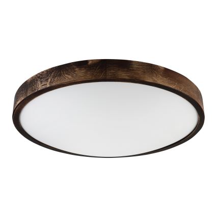 Brilagi - LED потолочный светильник CARVALHO SLIM SMOKEY LED/36W/230V, дуб, диаметр 47,5 см