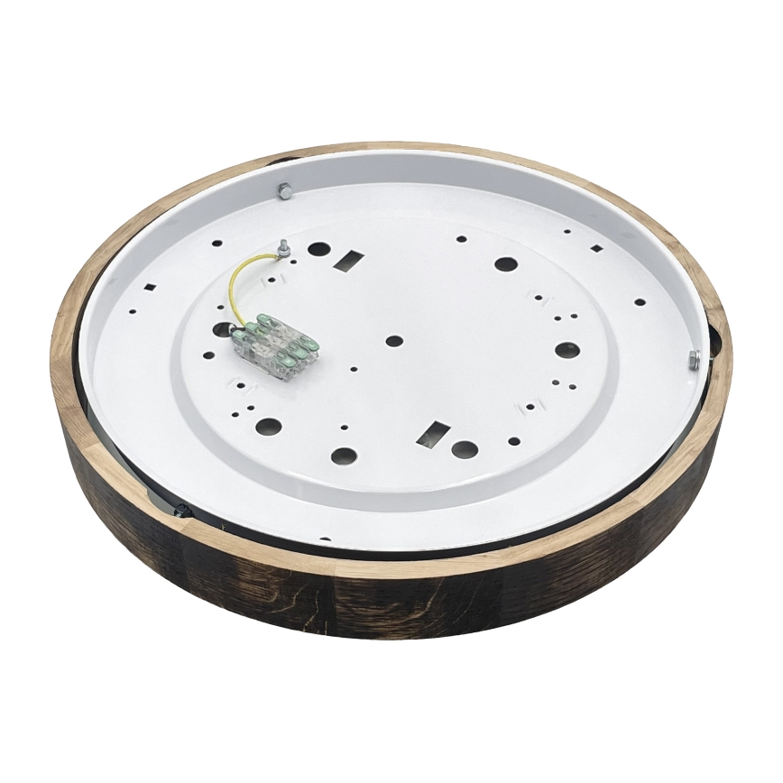 Brilagi - LED потолочный светильник CARVALHO SLIM SMOKEY LED/36W/230V, дуб, диаметр 47,5 см