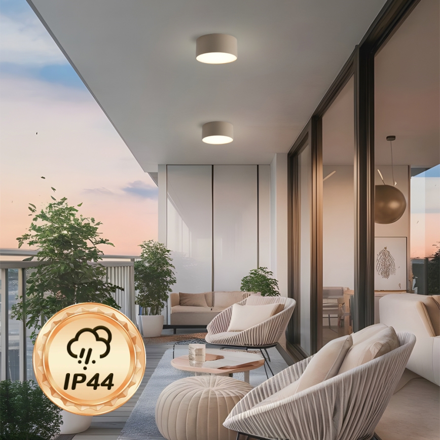 Brilagi - LED потолочный светильник для ванной FORIS LED/20W/230V диаметр 15 см бежевый IP44