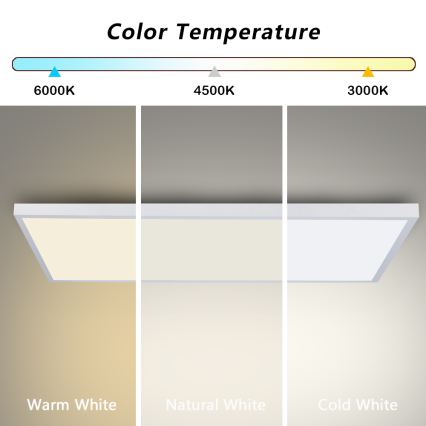 Brilagi - потолочный LED-светильник для ванной комнаты FRAME LED/96W/230V 120x60 cm 3000/4000/6000K IP44 белый