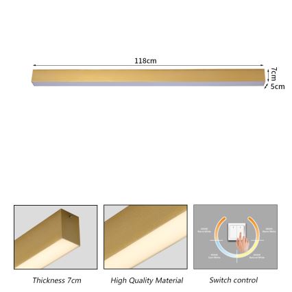 Brilagi - LED потолочный светильник для ванной SLEEKLINE LED/40W/230V 3000/4500/6000K золотой IP44