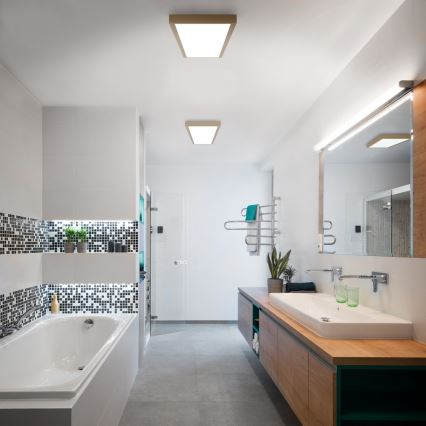 Brilagi - LED потолочный светильник для ванной FRAME LED/50W/230V 120x30 см IP44 бежевый