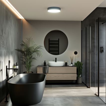 Brilagi - Потолочный LED-светильник для ванной комнаты POOL LED/24W/230V 3000/4000/5500K диам. 30 см IP54 черный
