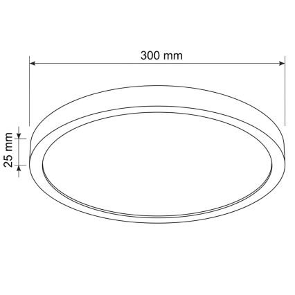Brilagi - потолочный LED-светильник ESTELA LED/18 Вт/230 В Ø 30 см черный