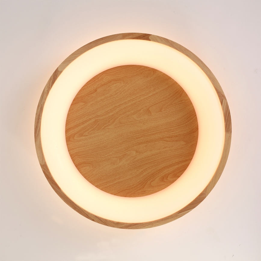 Brilagi - потолочный светильник LED FALCON WOOD, 40 Вт, 230 В, 3000/4000/6000 К, диаметр 60 см, с деревянной отделкой