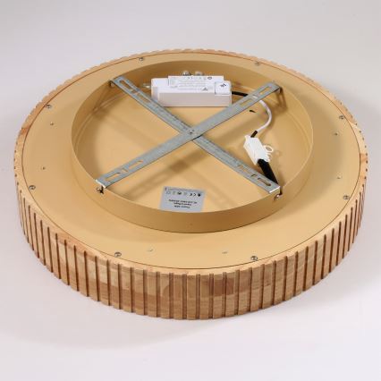 Brilagi - потолочный LED-светильник FALCON WOOD MODERN, 30W, 230V, 3000/4000/6000K, диаметр 45 см, отделка под дерево