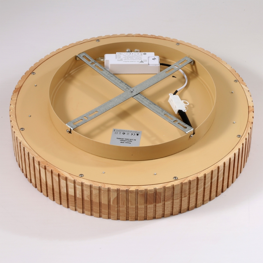 Brilagi - потолочный LED-светильник FALCON WOOD MODERN, 30W, 230V, 3000/4000/6000K, диаметр 45 см, отделка под дерево
