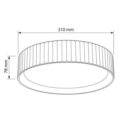 Brilagi - LED-потолочный светильник LUCIA LED/24W/230V, диаметр 31 см, белый