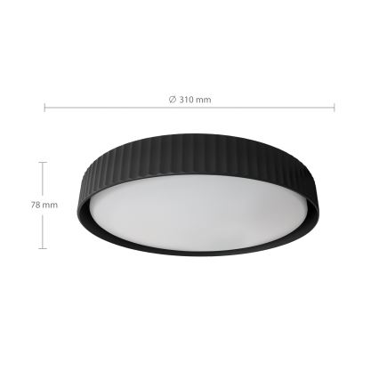 Brilagi - LED потолочный светильник LUCIA LED/24W/230V диаметр 31 см черный