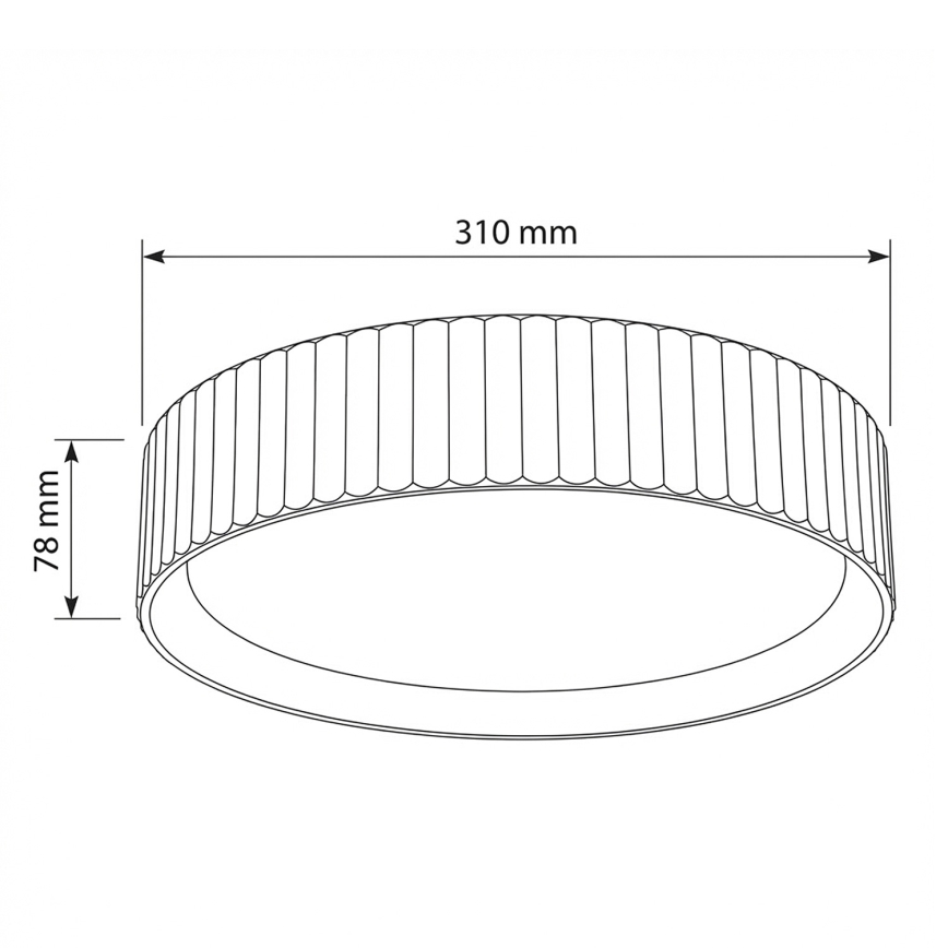 Brilagi - LED потолочный светильник LUCIA LED/24W/230V, диаметр 31 см, красный