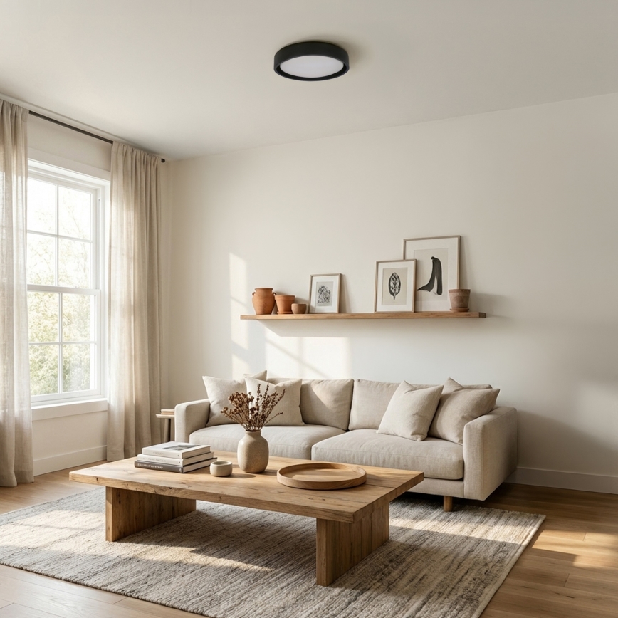 Brilagi - LED-потолочный светильник MATTEO LED/24 Вт/230 В, диаметр 31 см, черный