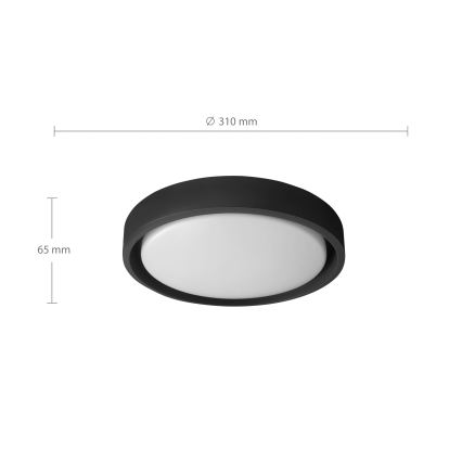 Brilagi - LED-потолочный светильник MATTEO LED/24 Вт/230 В, диаметр 31 см, черный