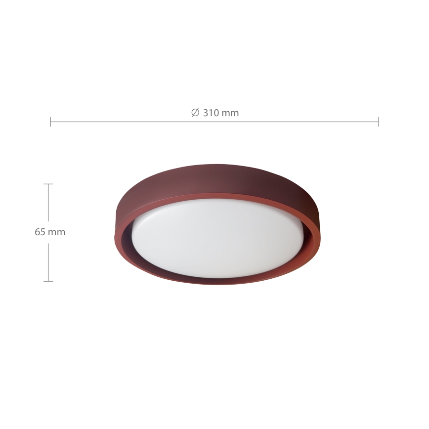 Brilagi - LED потолочный светильник MATTEO LED/24 Вт/230 В Ø 31 см красный
