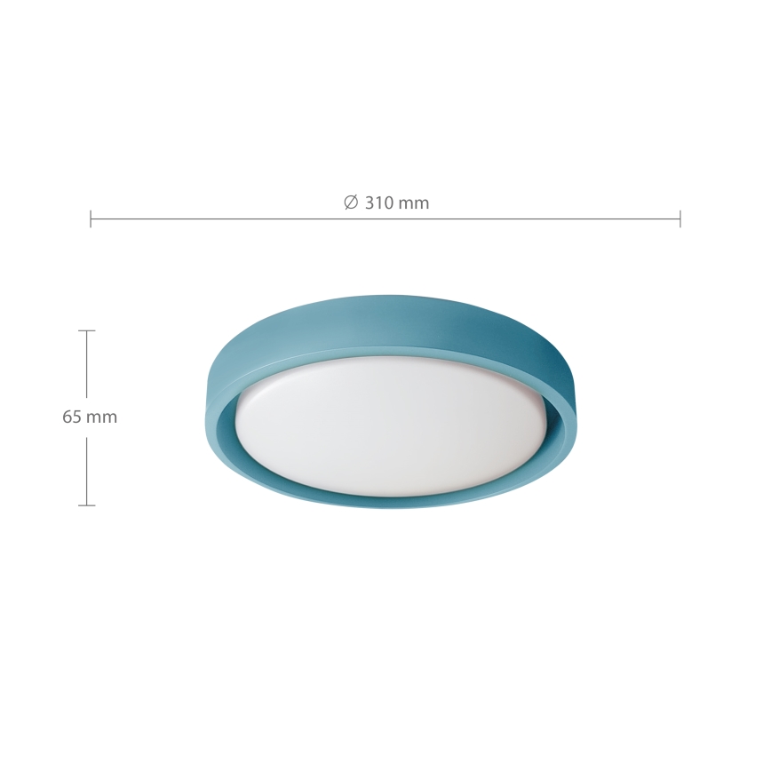 Brilagi - LED потолочный светильник MATTEO LED/24W/230V диаметр 31 см бирюзовый