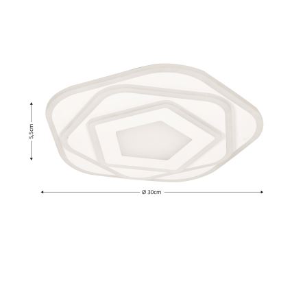 Brilagi - Диммируемый потолочный светильник MODERN MINI LED/53W/230V 3000-6000K диам. 30 см + дистанционный пульт управления