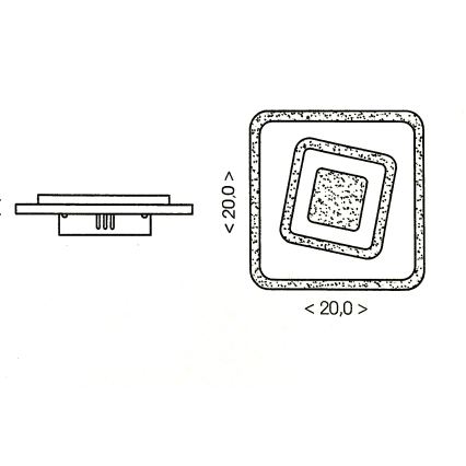 Brilagi - LED потолочный светильник MODERN MINI LED/32W/230V 3000/4000/6000K